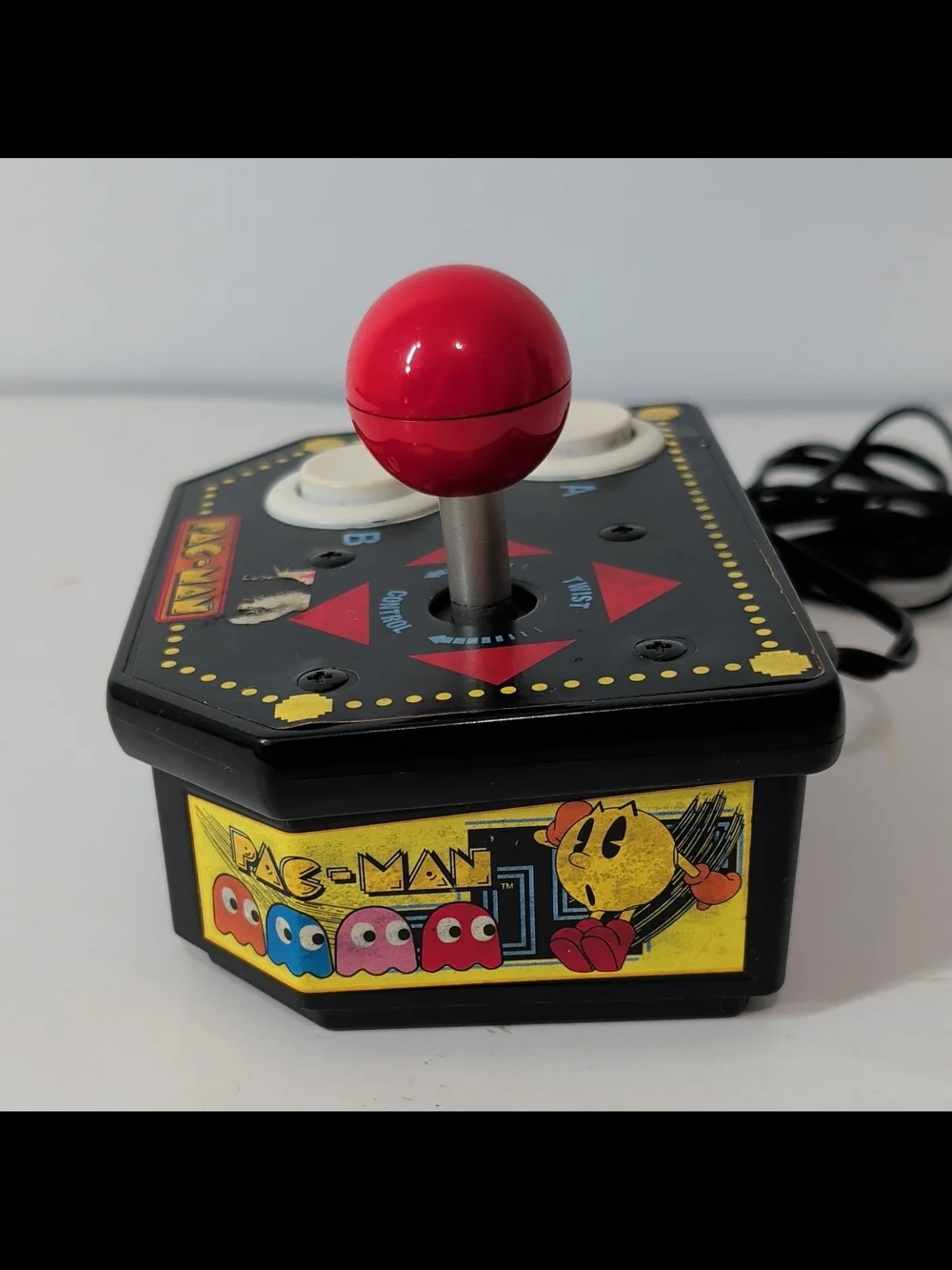 Retro Arcade Joystick Controller - Black with Red Ball